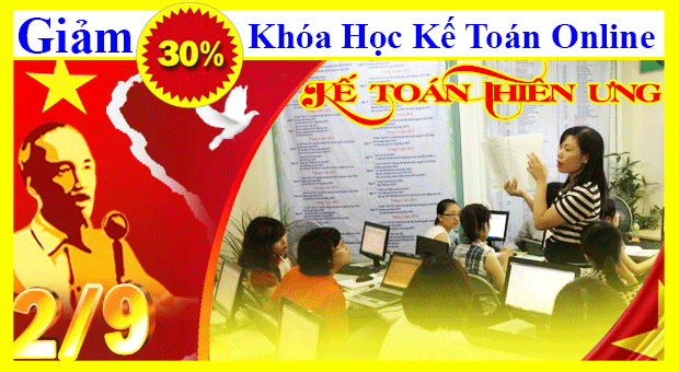 Giảm giá 30% học phí khóa học thực hành kế toán online