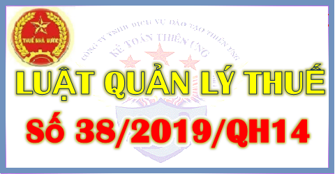 Luật số 38 luật quản lý thuế