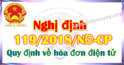 Nghị định 119 quy định về hóa đơn điện tử mới nhất