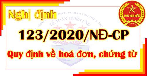 Nghị định 123 quy định về hoá đơn chứng từ