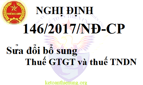 nghị định 146 sửa đổi bổ sung thuế gtgt và tndn