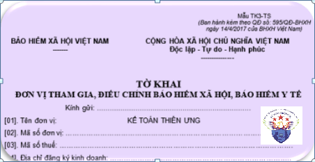 Tờ khai đơn vị tham gia BHXH Mẫu Tk3-TS theo QĐ 595 Tờ khai đơn vị tham gia BHXH Mẫu Tk3-TS theo QĐ 595