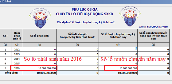 cách chuyển lỗ trên tờ khai quyết toán thuế tndn cách chuyển lỗ trên tờ khai quyết toán thuế tndn