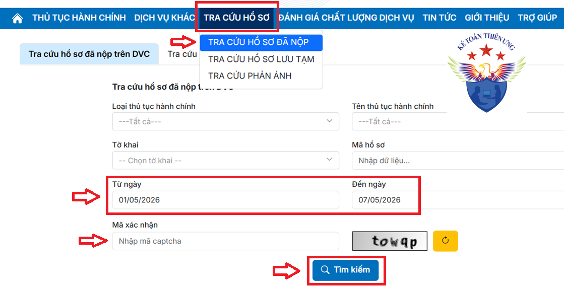 đăng ký người phụ thuộc trên dichvucong