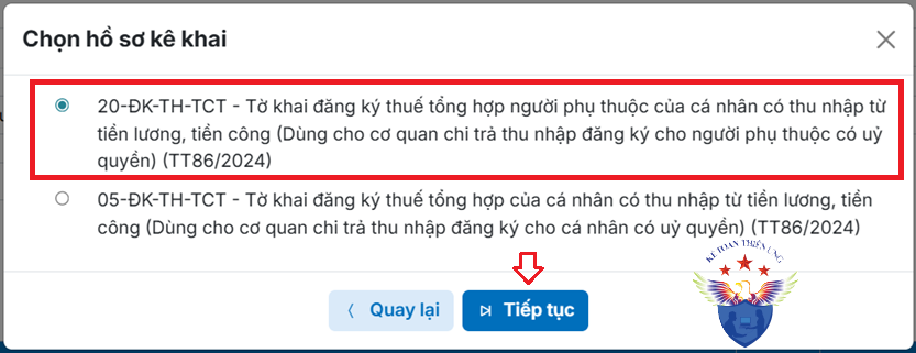 cách đăng ký người phụ thuộc trên dichvucong