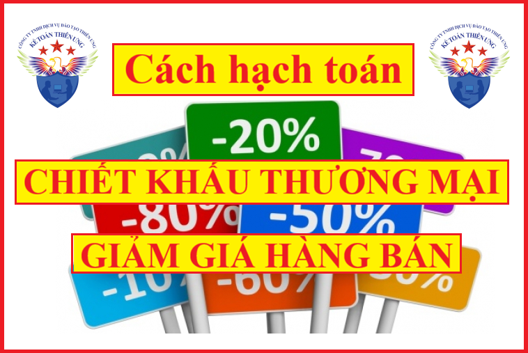 hạch toán chiết khấu thương mại, giảm giá hàng bán