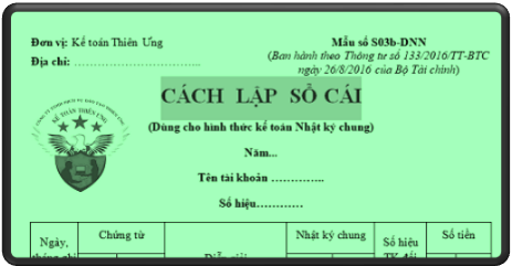 cách lập sổ cái nhật ký chung