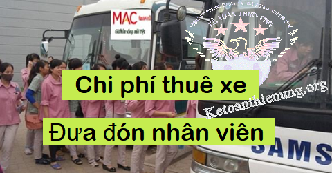 chi phí thuê xe đưa đón nhân viên