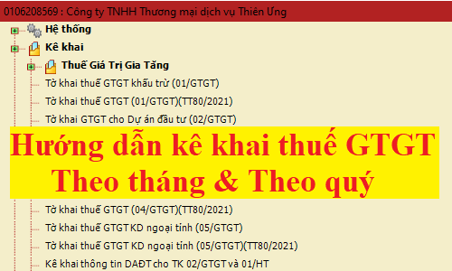 hướng dẫn cách kê khai thuế giá trị gia tăng