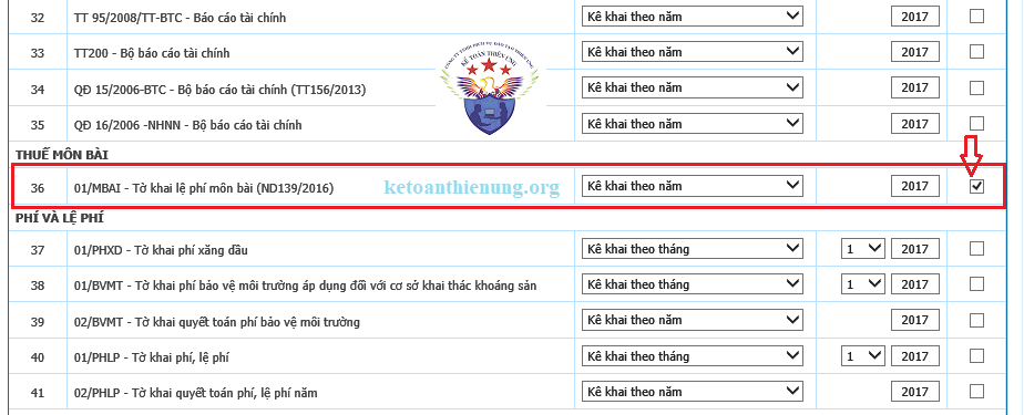 hướng dẫn kê khai thuế môn bài hướng dẫn kê khai thuế môn bài