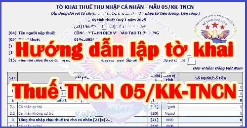 hướng dẫn lập tờ khai thuế thu nhập cá nhân