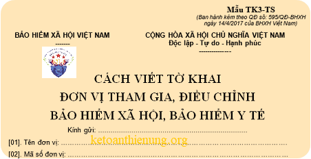 hướng dẫn viết mẫu TK3-TS theo quyết định 595 hướng dẫn viết mẫu TK3-TS theo quyết định 595