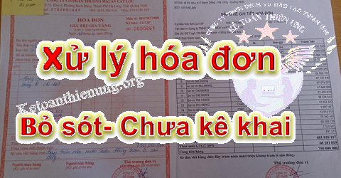 Kê khai hóa đơn bị bỏ sót