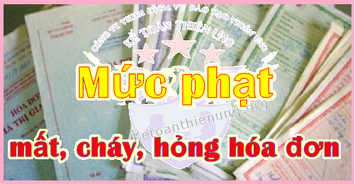 mức phạt mất hoá đơn đầu vào ra