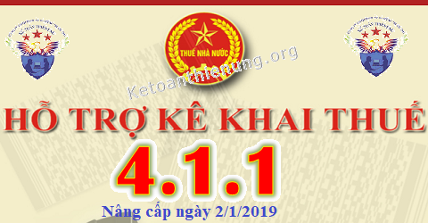 Phần mềm HTKK 4.1.1 mới nhất 2/1/2019