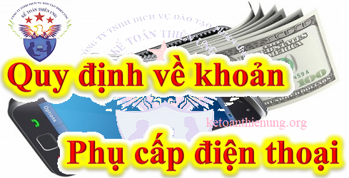 phụ cấp tiền điện thoại có tính thuế TNCN phụ cấp tiền điện thoại có tính thuế TNCN