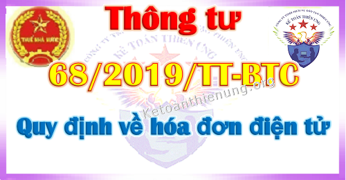 Thông tư 68 hướng dẫn về hóa đơn điện tử