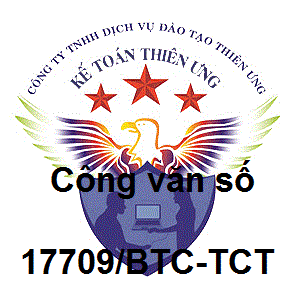 Công văn 17709/BTC-TCT quy định thuế GTGT với 1 số mặt hàng