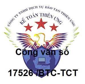 Công văn 17526 /BTC-TCT Sửa đổi, bổ sung Luật Thuế