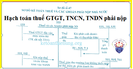 Hạch toán các khoản thuế phải nộp cho nhà nước - TK 333