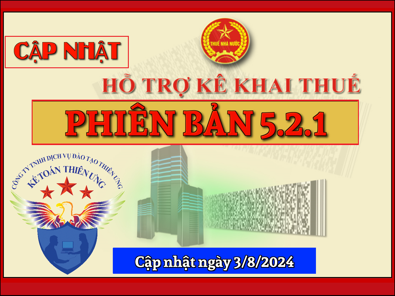 Phần mềm HTKK 5.2.1 mới nhất ngày 2/8/2024