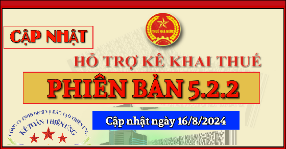 Phần mềm HTKK 5.2.2 mới nhất ngày 16/8/2024