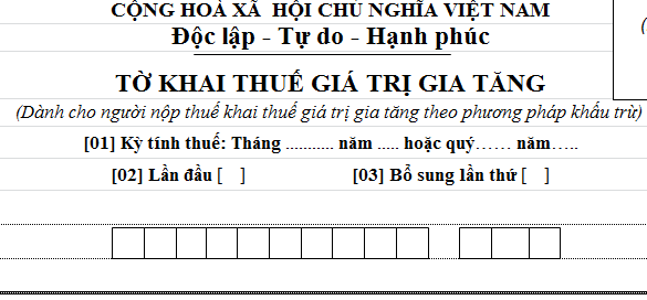 Tờ khai thuế TNDN tạm tính mẫu 01B/TNDN