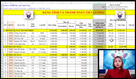 Phần học thực hành kế toán trên Excel