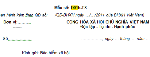 Mẫu Số D01B-Ts - Văn Bản Giải Trình Của Đơn Vị