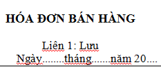 Mẫu Hóa đơn bán hàng thông thường theo TT 39 - Kế toán ...